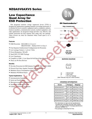 NZQA6V8AXV5T1 datasheet  